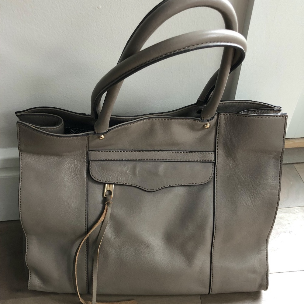 Rebecca Minkoff Taupe Soft Leather Shoulder Bag